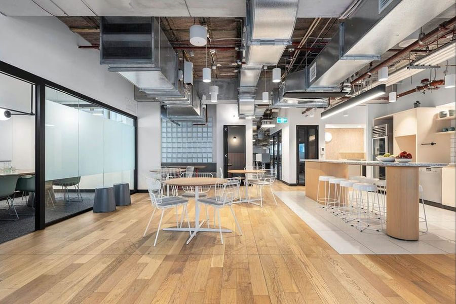 Melbourne office kitchen and breakout area
