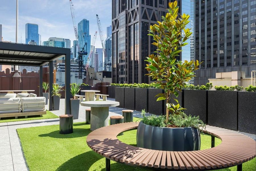 Melbourne office rooftop garden